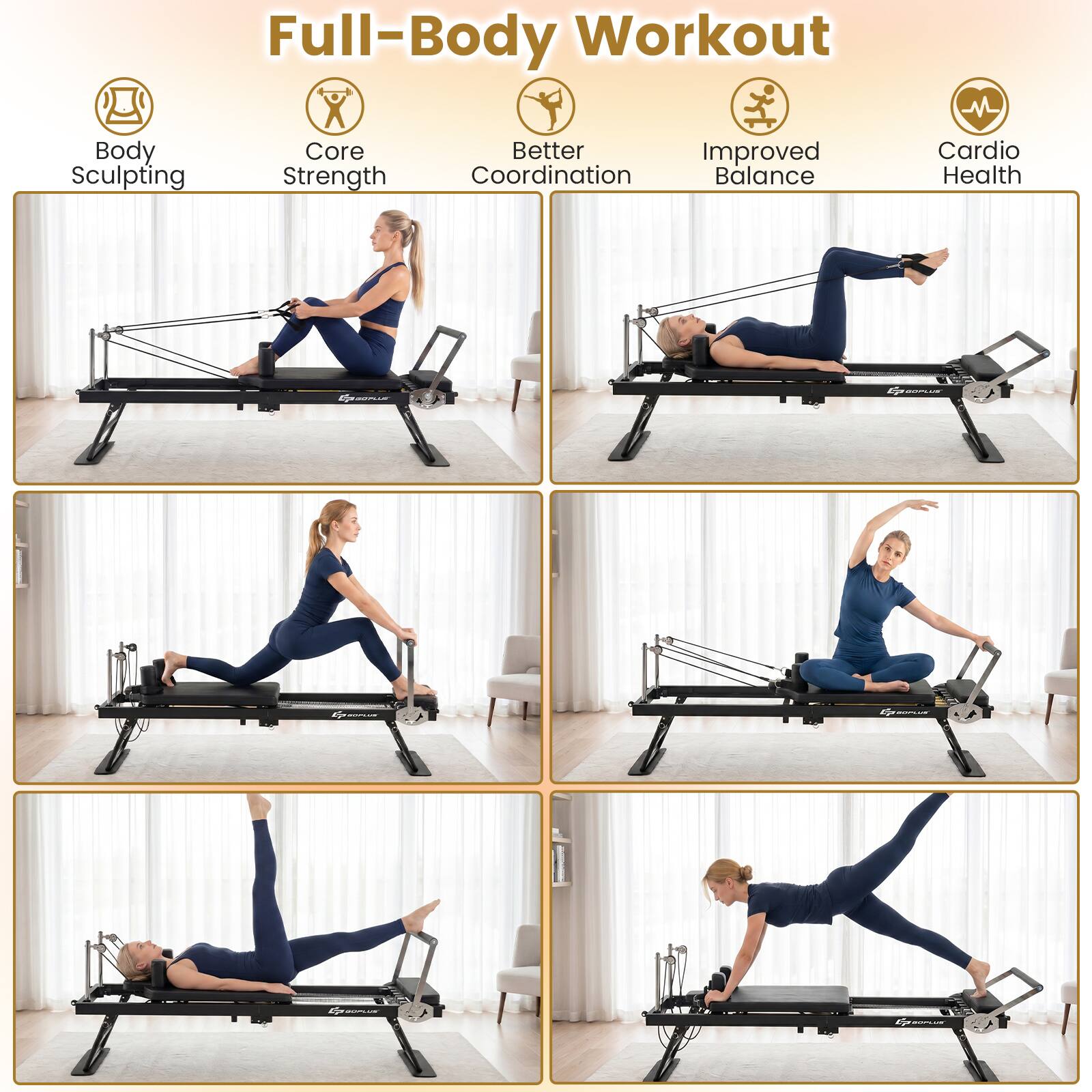 Full-Body Workout

- Body Sculpting
- Core Strength
- Better Coordination
- Improved Balance
- Cardio Health