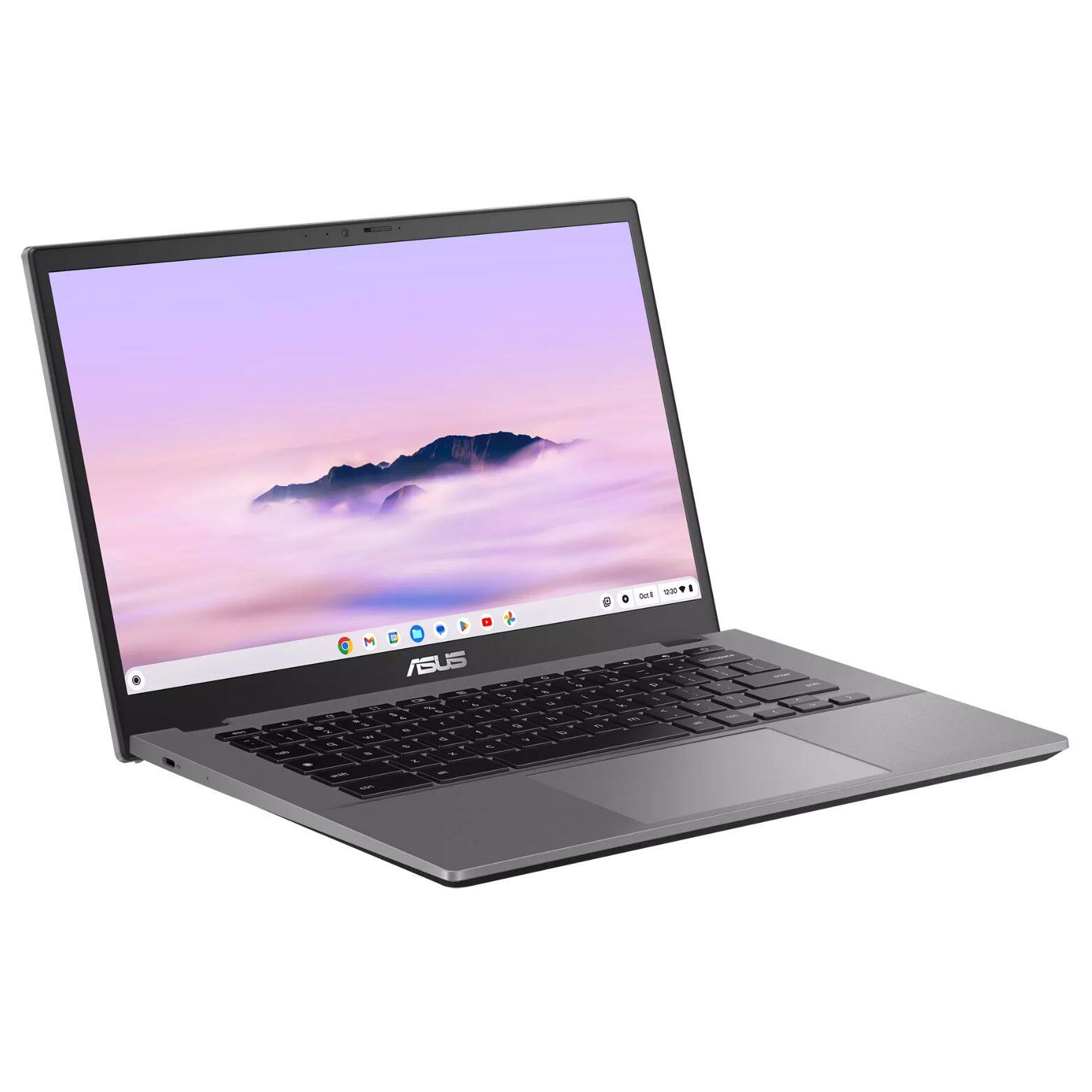 Alt View 2. ASUS - Chromebook Plus CX34 14" FHD Touch Intel Core i3-1315U 1.2 GHz up to 4.5 GHz 8GB RAM 128GB UFS ChromeOS - Grey.