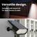 Versatile design.
Includes wall mount kit for back fences & walls.