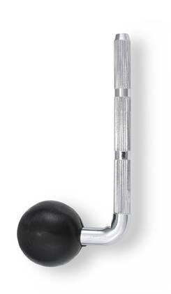 Gibraltar Hardware - Small Ball L-Rod Tom Mount, 3/8" Diameter with Hard Plastic Ball & 9.5mm Knurled 4" Mounting Area