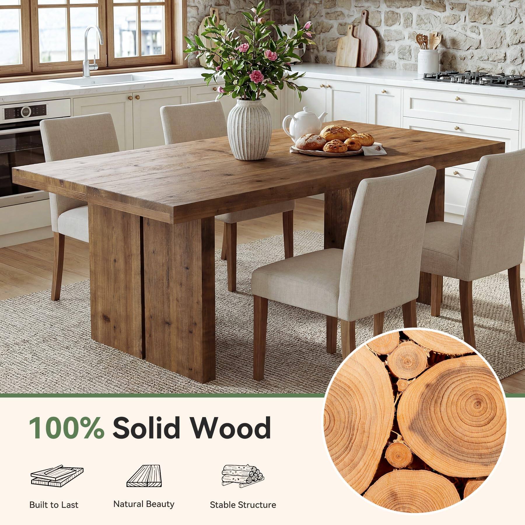 11
100% Solid Wood
Built to Last
Natural Beauty
Stable Structure