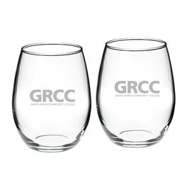 Jardine - Grand Rapids Raiders 21oz. 2-Piece Stemless Wine Glass Set - Multicolor