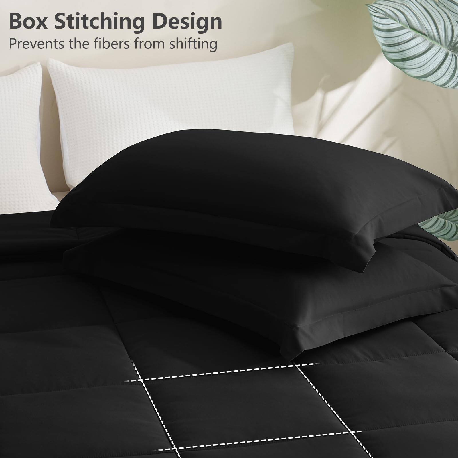 Box Stitching Design  
Prevents the fibers from shifting
