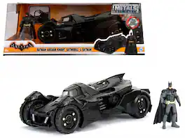 Arkham Knight Batmobile with Batman Diecast Figure 1/24 Diecast Model Car by Jada - Black