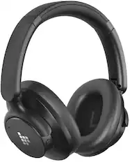 Front. Tronsmart - Q20 Active Noise Cancelling Headphones, Wireless Over-Ear Bluetooth Headphones, 60H Playtime, Deep Bass, Comfort Fit - Black.
