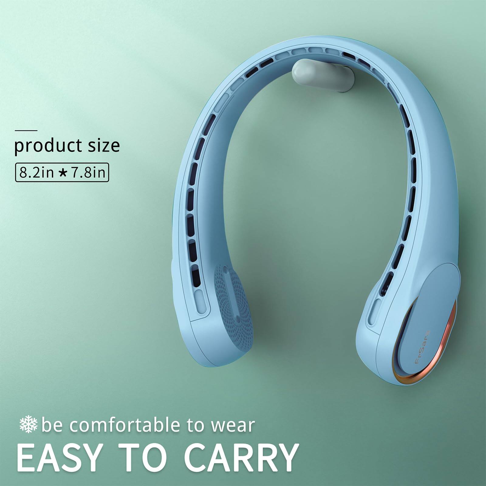 product size 8.2in * 7.8in  
FrSara  
be comfortable to wear  
EASY TO CARRY