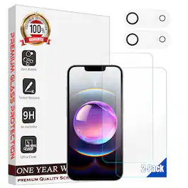 Entronix - Screen Protector & Camera Lens Protector Compatible with iPhone 17 Air - 4-Piece Combo - Clear