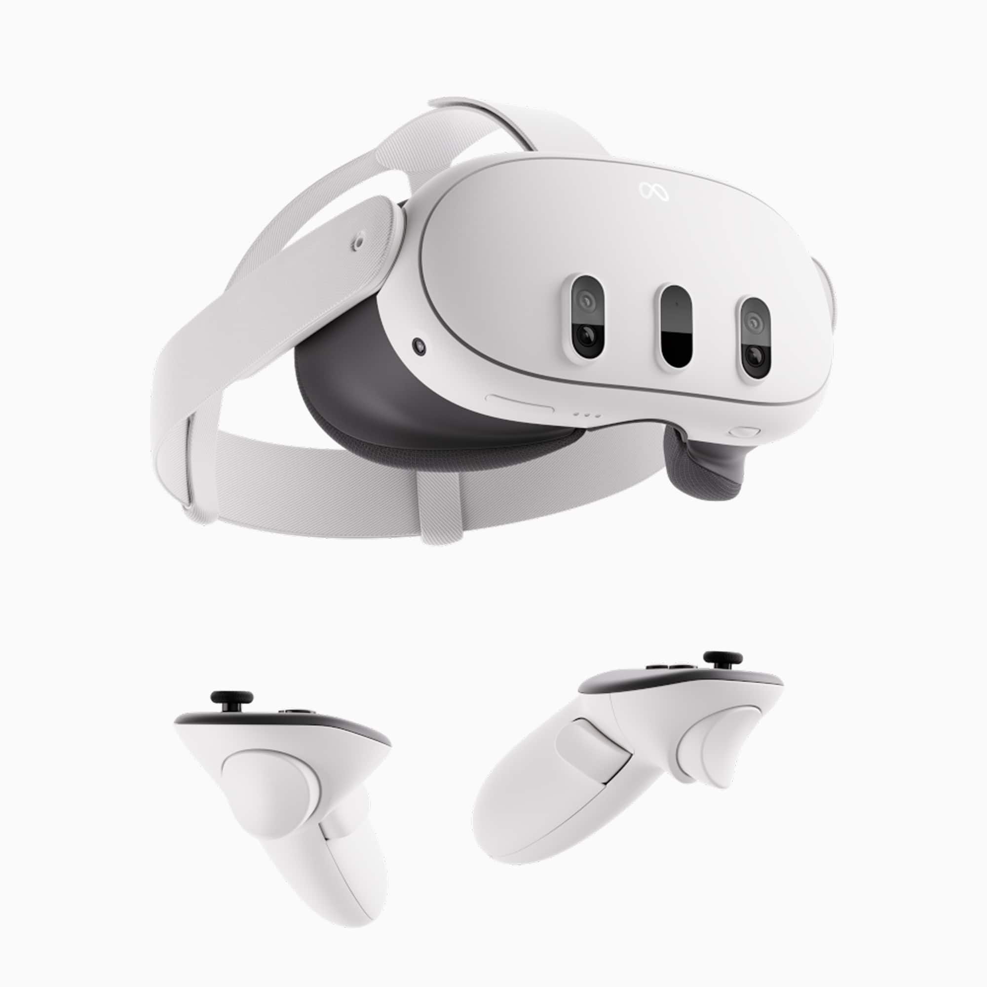 Meta - Quest 3 512GB | Virtual Reality Headset Without Wires — Thirty Percent Sharper Resolution — 2X Graphical Processing - White