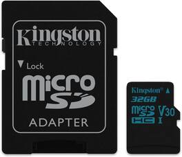 Kingston - Technology Canvas Go! 32GB Micro SD Adapter 4K Ultra HD