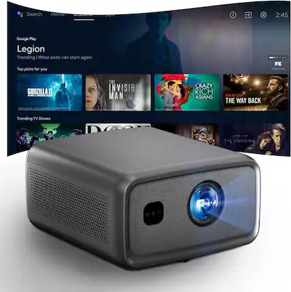 Sure, here is the corrected and grouped text from the image:
---
**Google Play**
**Legion**
Trending | What ends can start again
**Top picks for you**
- GODZILLA II: KING OF THE MONSTERS
- THE INVISIBLE MAN
- CRAZY RICH ASIANS
- THE WAY BACK
**Trending TV Shows**
- THE UNDOING
---
**Search** | **Home** | **Discover** | **Apps**
**2:45**