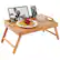 Front. LapGear - Rossie Home Medium Bamboo Media Bed Tray - Natural Bamboo.