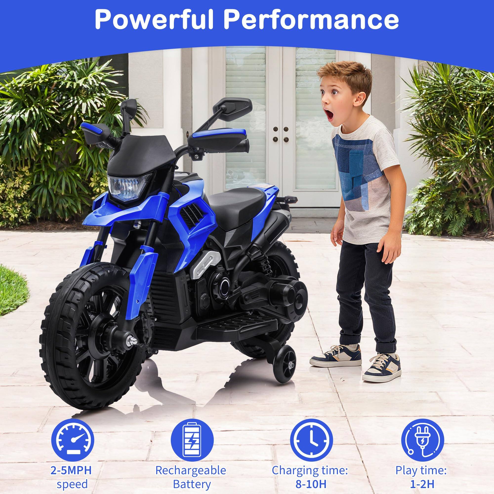 Powerful Performance

- 2-5MPH speed
- Rechargeable Battery
- Charging time: 8-10H
- Play time: 1-2H