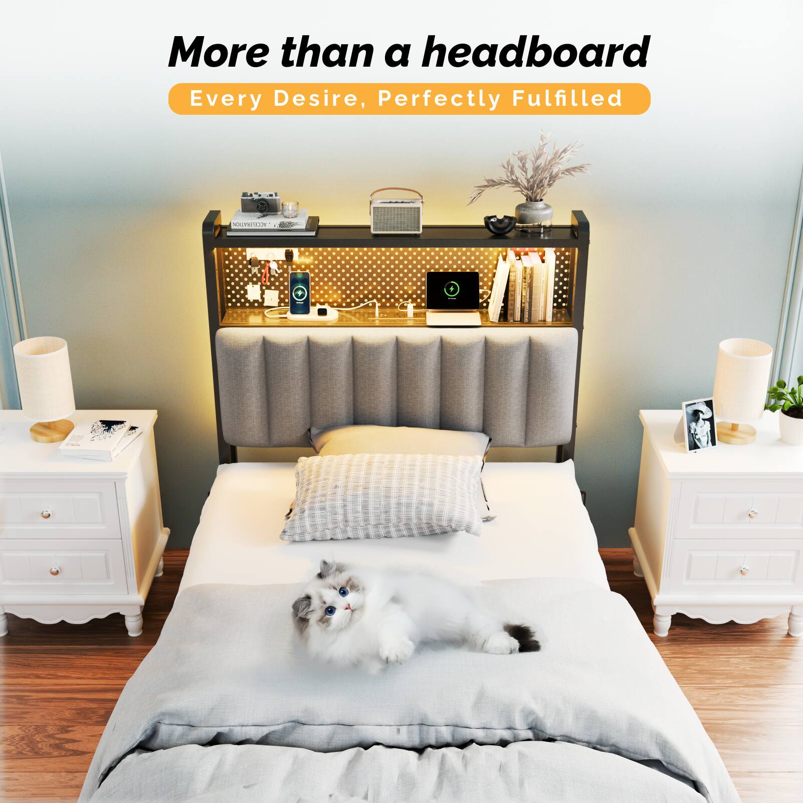 More than a headboard  
Every Desire, Perfectly Fulfilled