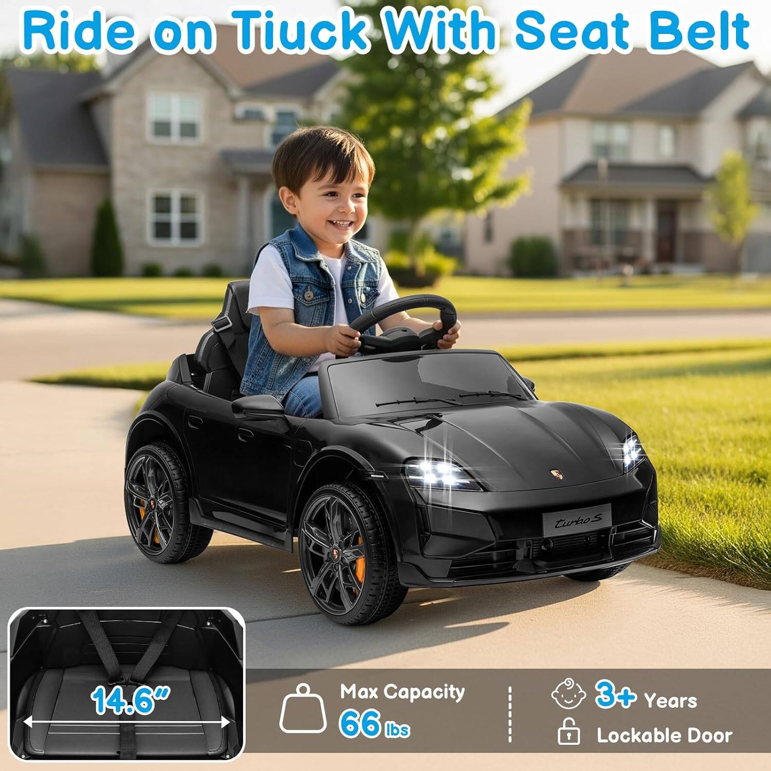 Ride on Tiuck With Seat Belt

14.6" Max Capacity 66 lbs 3+ Years 1 Lockable Door