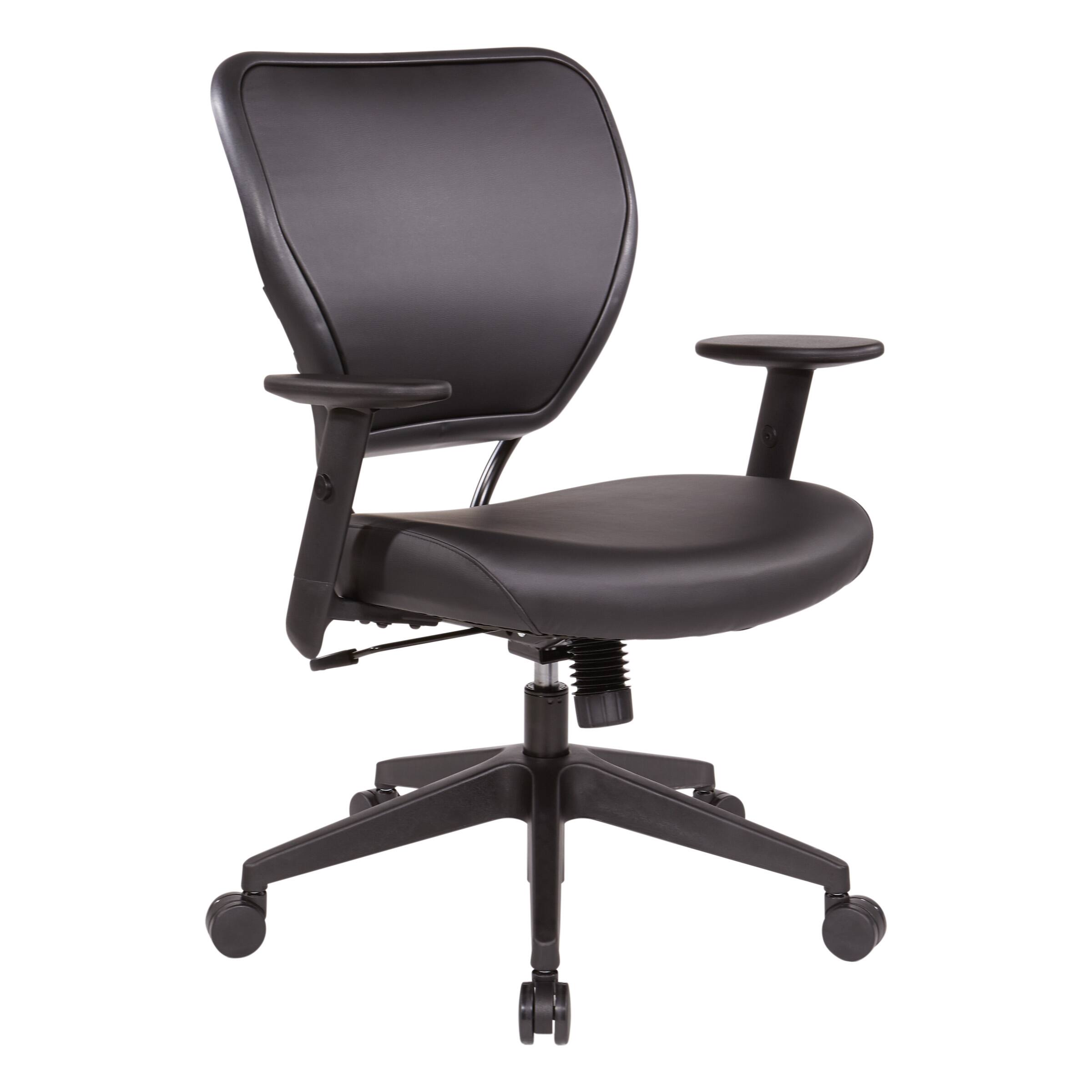 Angle. Office Star Products - Silver Ion Technology Task Chair - Dillon Black.