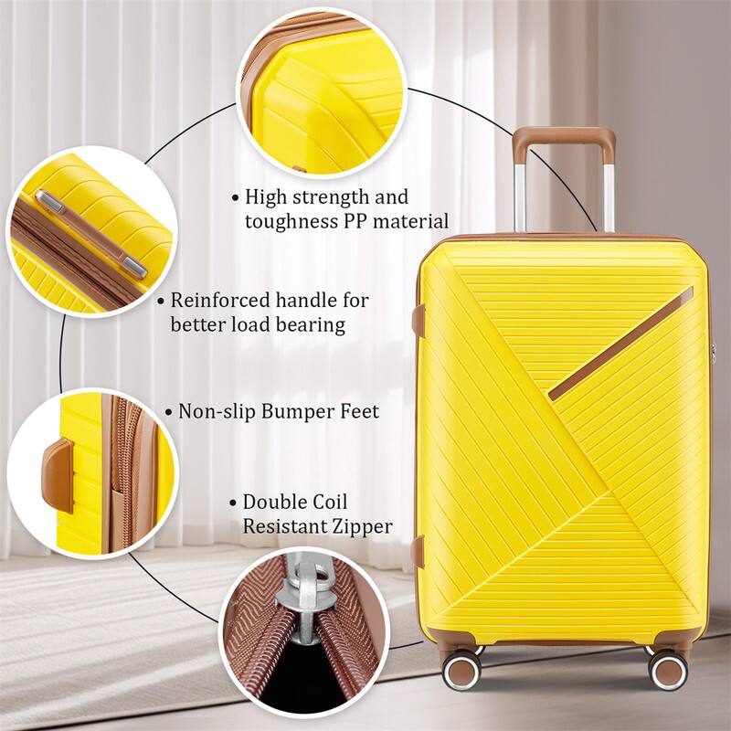 - High strength and toughness PP material
- Reinforced handle for better load bearing
- Non-slip Bumper Feet
- Double Coil Resistant Zipper