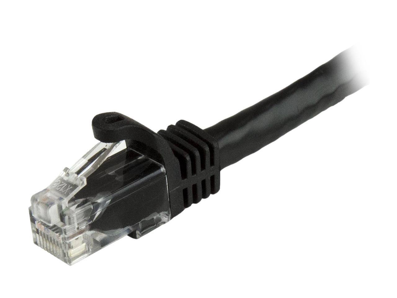Alt View 1. StarTech.com - StarTech Cat6 Patch Cable 14ft Black Snagless RJ45 Ethernet Cord.