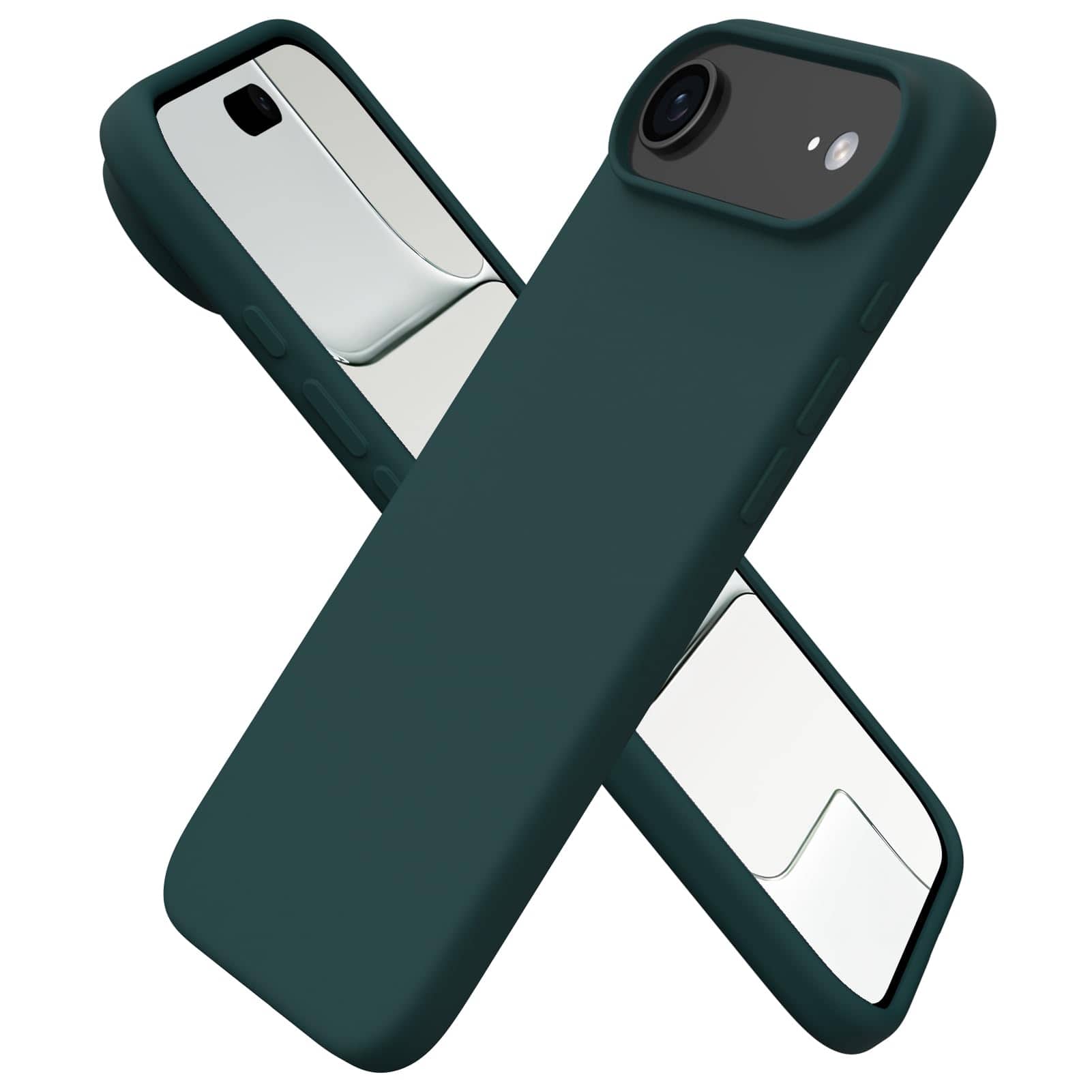 Front. Ornarto - ORNARTO Designed for iPhone Air Case 6.5", Liquid Silicone Soft Gel Rubber Shockproof Protective Case-Olive Green - Olive Green.