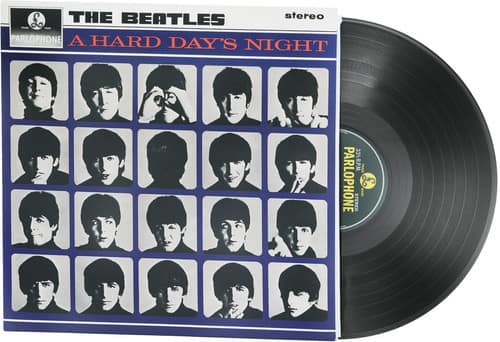 THE BEATLES  
stereo  
A HARD DAY'S NIGHT  

PARLOPHONE  
stereo  
33⅓ RP.M.  

PARLOPHONE