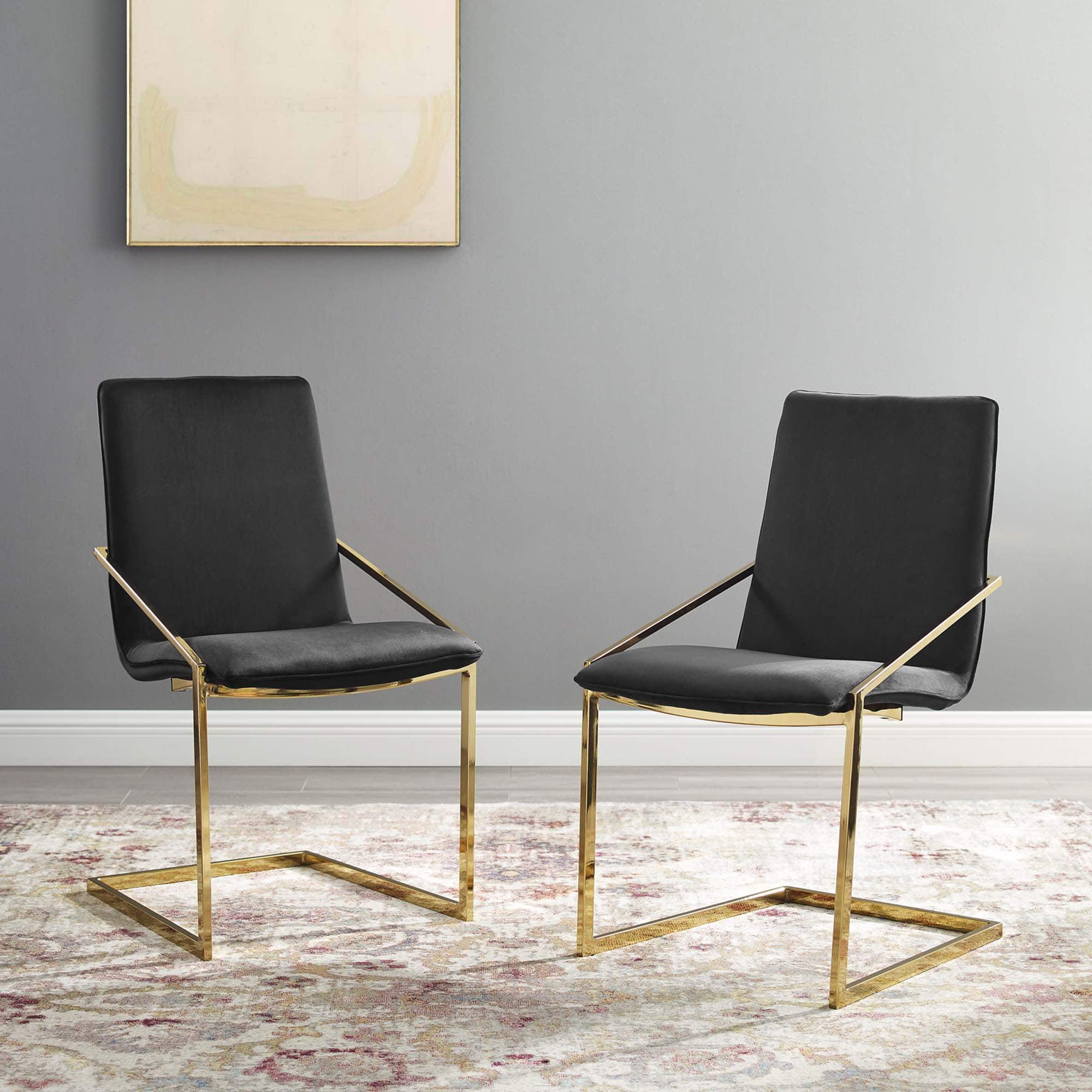Pitch Performance Velvet Dining Armchair - Thumbnail 3