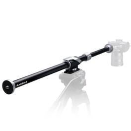 RAUBAY - Tripod Extension Arm TE01 Fixed Horizontal Boom Arm for Overhead & Top-Down Photography, Heavy-Duty Aluminum - Black