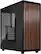 Front. Fractal Design - North Charcoal Black Chassis with Walnut Front and Dark Tinted TG Side Panel Mid-Tower PC Case - Black.