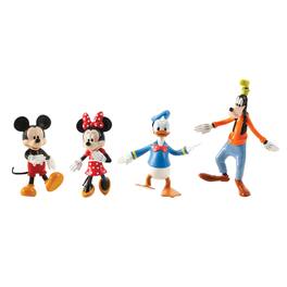 TCG Toys - FleXfigs: Mickey Mouse - 4 Character Pack - Disney Action Figures, Ages 3+