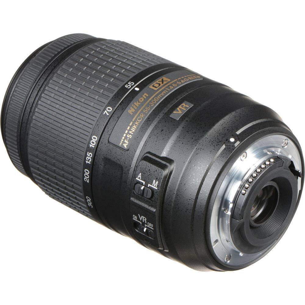 55-300mm 1:5.6G ED DX AF-S NIKKOR VR  
Nikon AF-S NIKKOR 55-300mm 1:5.6G ED DX  
VR ON/OFF  
AF/M  
55 70 100 135 200 300
