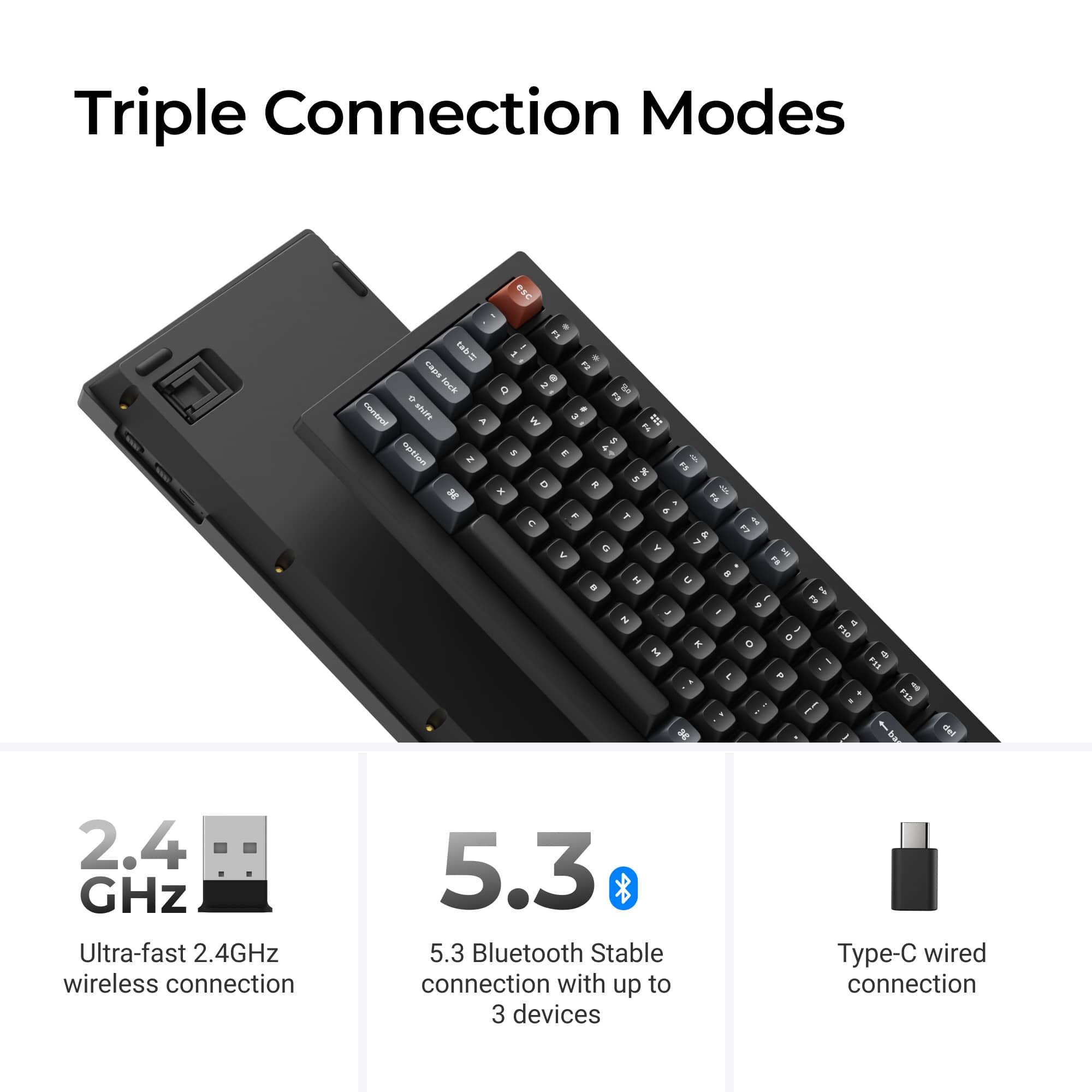 Keychron V5 Ultra 8k 96% Custom Red Switch Mechanical Gaming