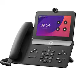 Cisco Consumer Products - Webex 8875 IP Phone - Corded - Corded - Wi-Fi, Bluetooth - Desktop - VoIP - IEEE 802.11a/b/g/n/ac - 2 x - Carbon Black