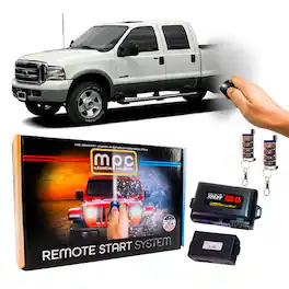 MPC - Complete 4-Button Remote Start Keyless Entry Kit For 2005-2006 Ford F-350 - Black