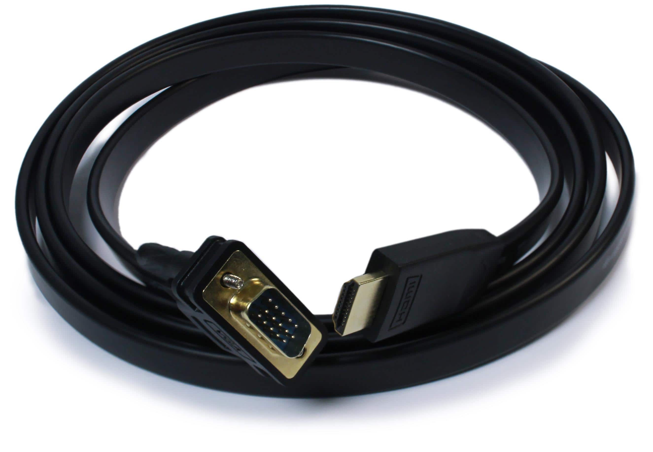 Plugable - Monitor Adapter Cable - HDMI to VGA,6ft (1.8m), Driverless - Black