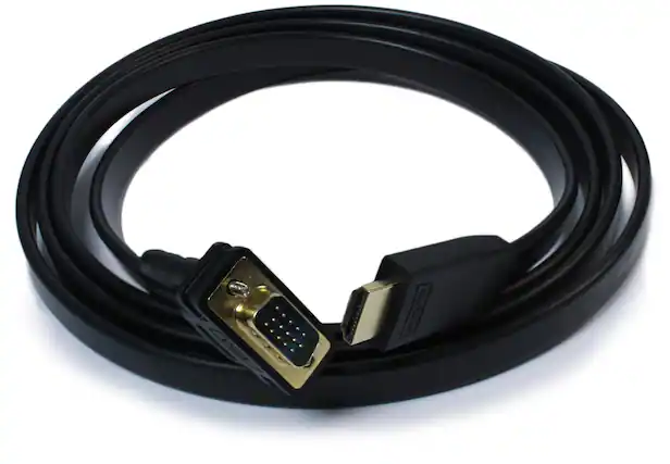 Front. Plugable - Monitor Adapter Cable - HDMI to VGA,6ft (1.8m), Driverless - Black.