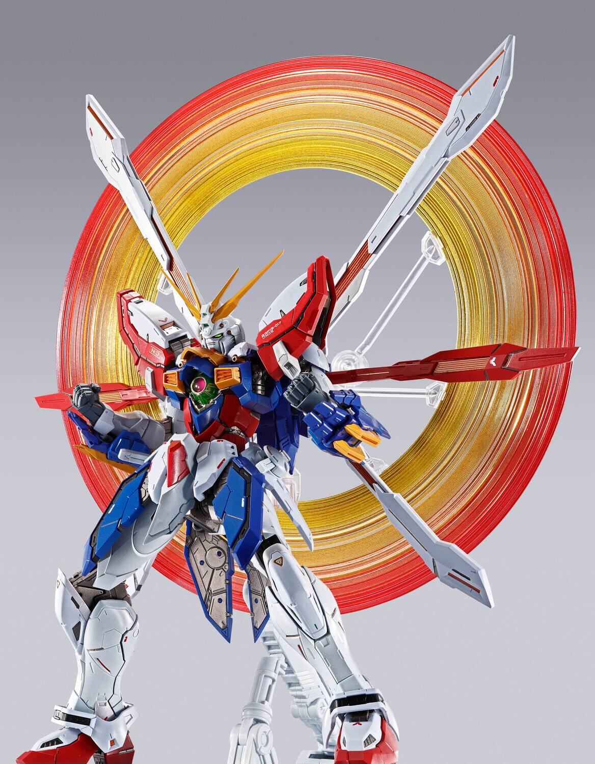 Alt View 2. Bandai - Tamashii Nations - Gundam - METAL BUILD - Burning Gundam & Burning Gundam Second   - COLLECTIBLES - Multicolor.