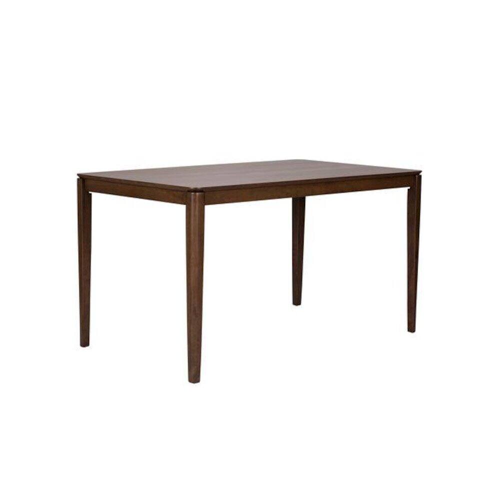 Angle. Starlight Canyon Home - Brown Small Dining Table Set for 4 – 5 Piece Kitchen and Dining Room Set - Brown.