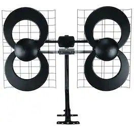 Antennas Direct - C4-cjm Clearstream 4 Uhf Indoor Outdoor Tv Antenna, Multi-directional, 70+ Mile Range, 4k 8k Uhd - Black