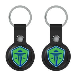Keyscaper - Seattle Sounders FC Seattle Sounders FC Two-Pack Insignia AirTag Holders - No Size - Black
