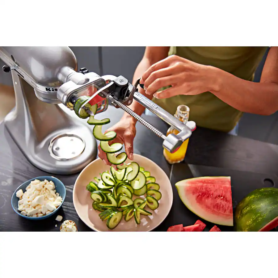 Blade Spiralizer Plus Attachment with Peel, Core and Slice