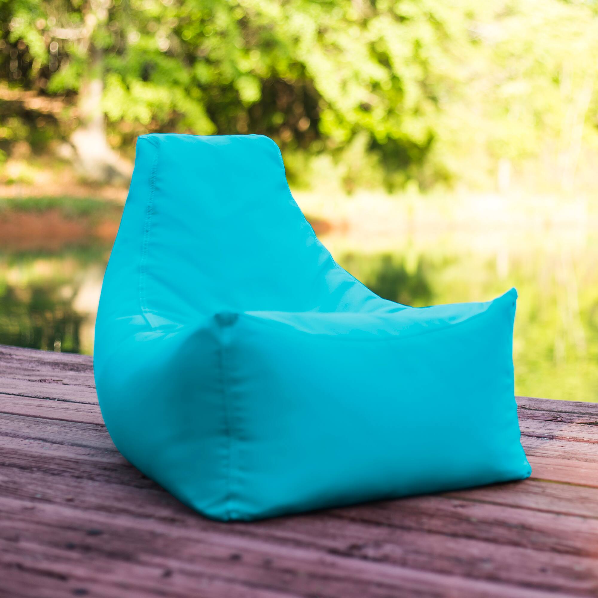Jaxx - Juniper Jr Outdoor Kids Bean Bag Chair / Childrens Garden Chair - Lagoon Blue