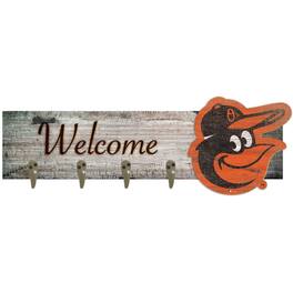 Fan Creations - Baltimore Orioles 24" x 6" Mounted Coat Hanger - Multicolor