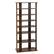Front. Costway - Patented 7-Tier Double Rows Shoe Rack Vertical Wooden Shoe Storage Organizer Rustic Brown - Rustic Brown.