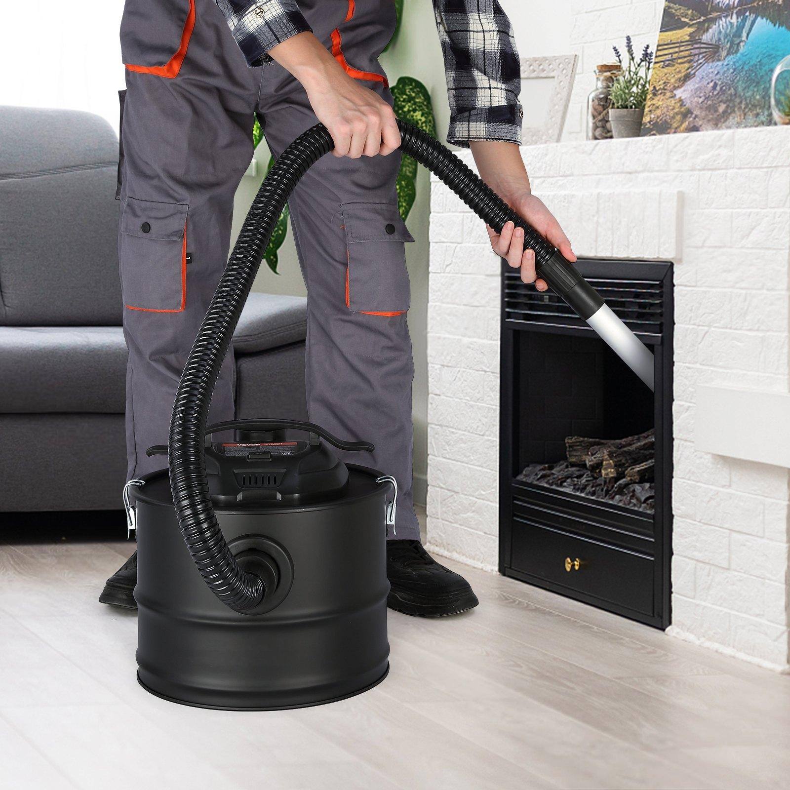 Alt View 1. Glintex - Ash Vacuum Cleaner 4 Gallon 1200W Suction Fireplace Ash Collector w/ 47.2 in Hose for Stove Grill Pellet Burner Cleaning.