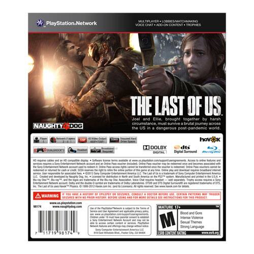 Alt View 11. Sony Interactive Entertainment - The Last of Us.