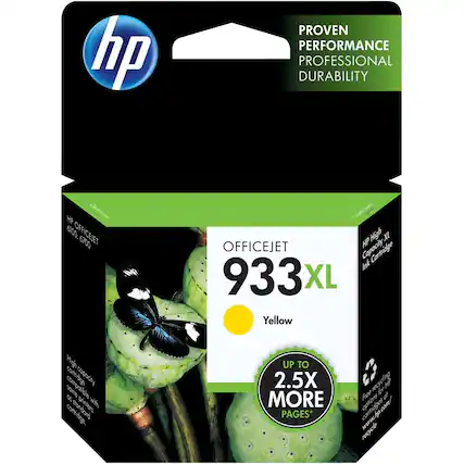Front. HP - 933XL High-Yield Ink Cartridge - Yellow.