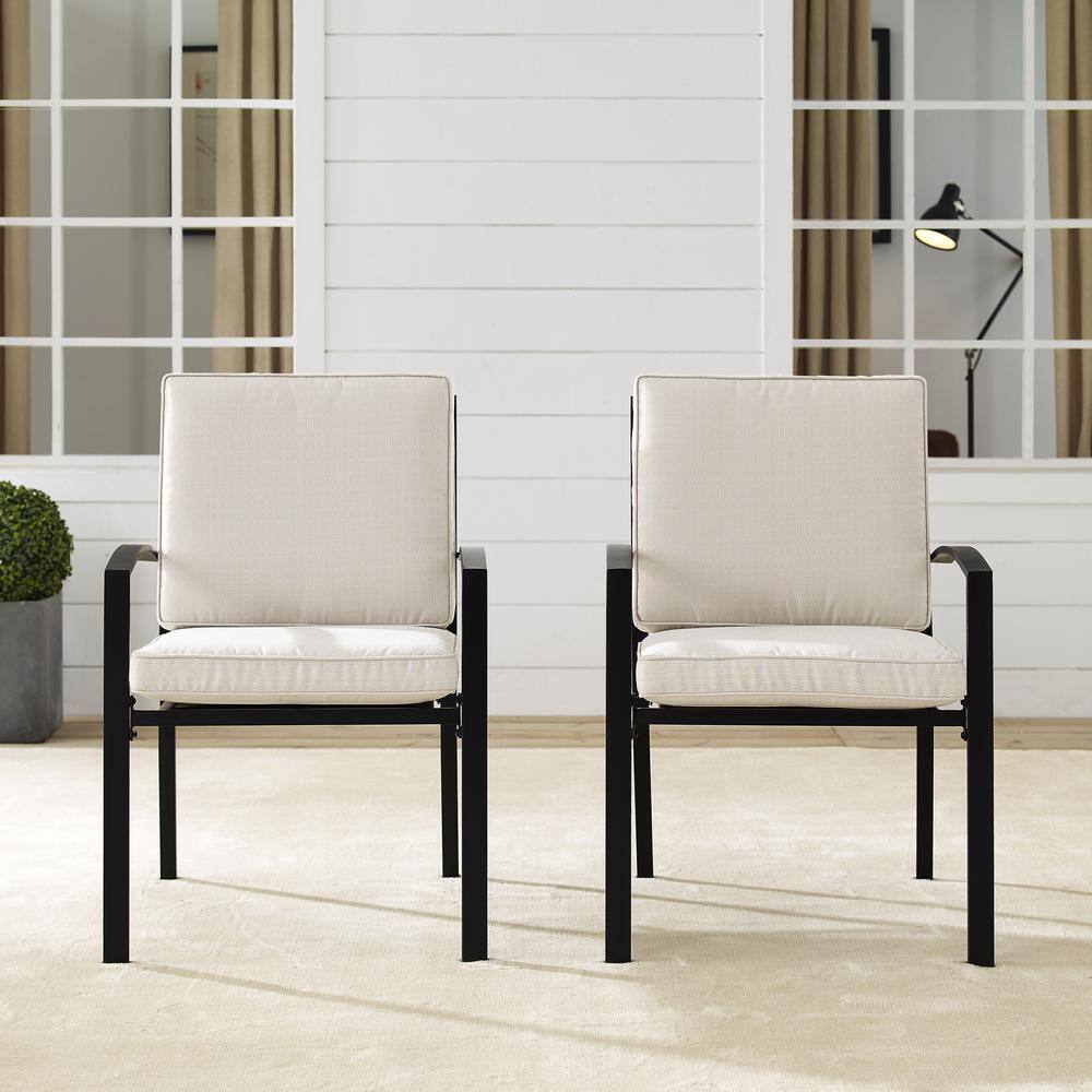 Alt View 9. Crosley Furniture - Kaplan 2Pc Outdoor Dining Chair Set - 2 Chairs - Oatmeal.