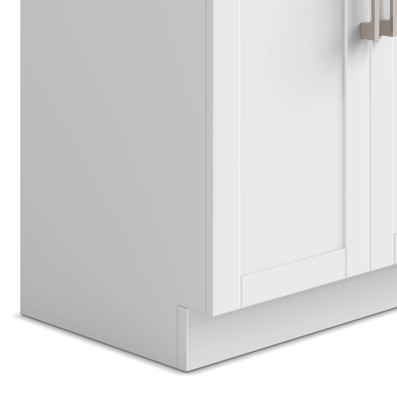 Alt View 5. Simpli Home - Hennessy  All-in-One 28-inch Utility Sink & Cabinet - Pure White.