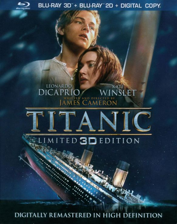  Titanic in 3D [4 Discs] [Includes Digital Copy] [3D] [Blu-ray] [Blu-ray/Blu-ray 3D] [1997]