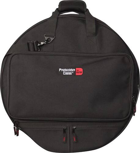 Front Standard. Gator Cases - Backpack for Most Cymbals Up to 24" - Black.