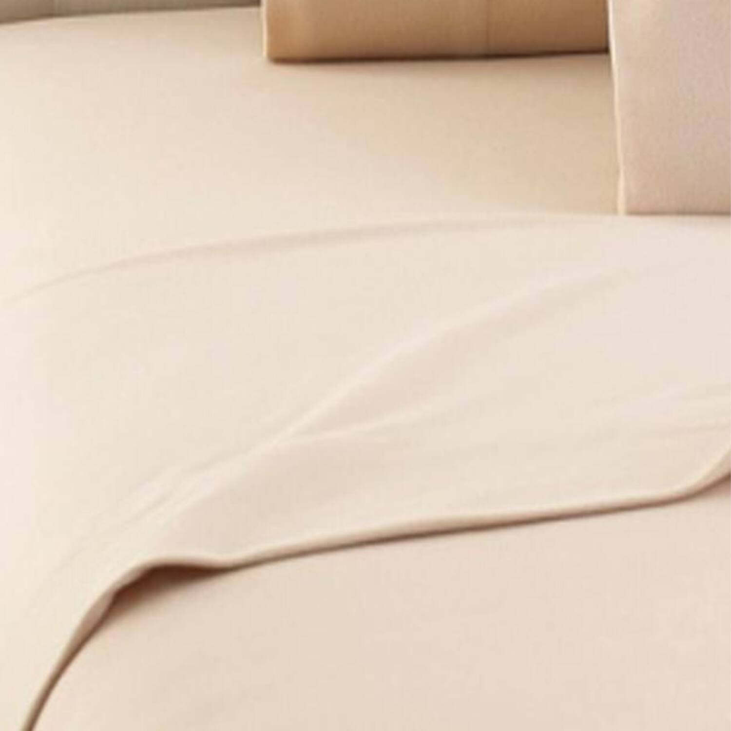 Alt View 3. Shavel Home Products - Shavel Micro Flannel High Quality Sheet Set - Twin Flat/Fitted Sheet 66x96"/75x39x14" Pillowcase 21x32" - Chino. - Chino.