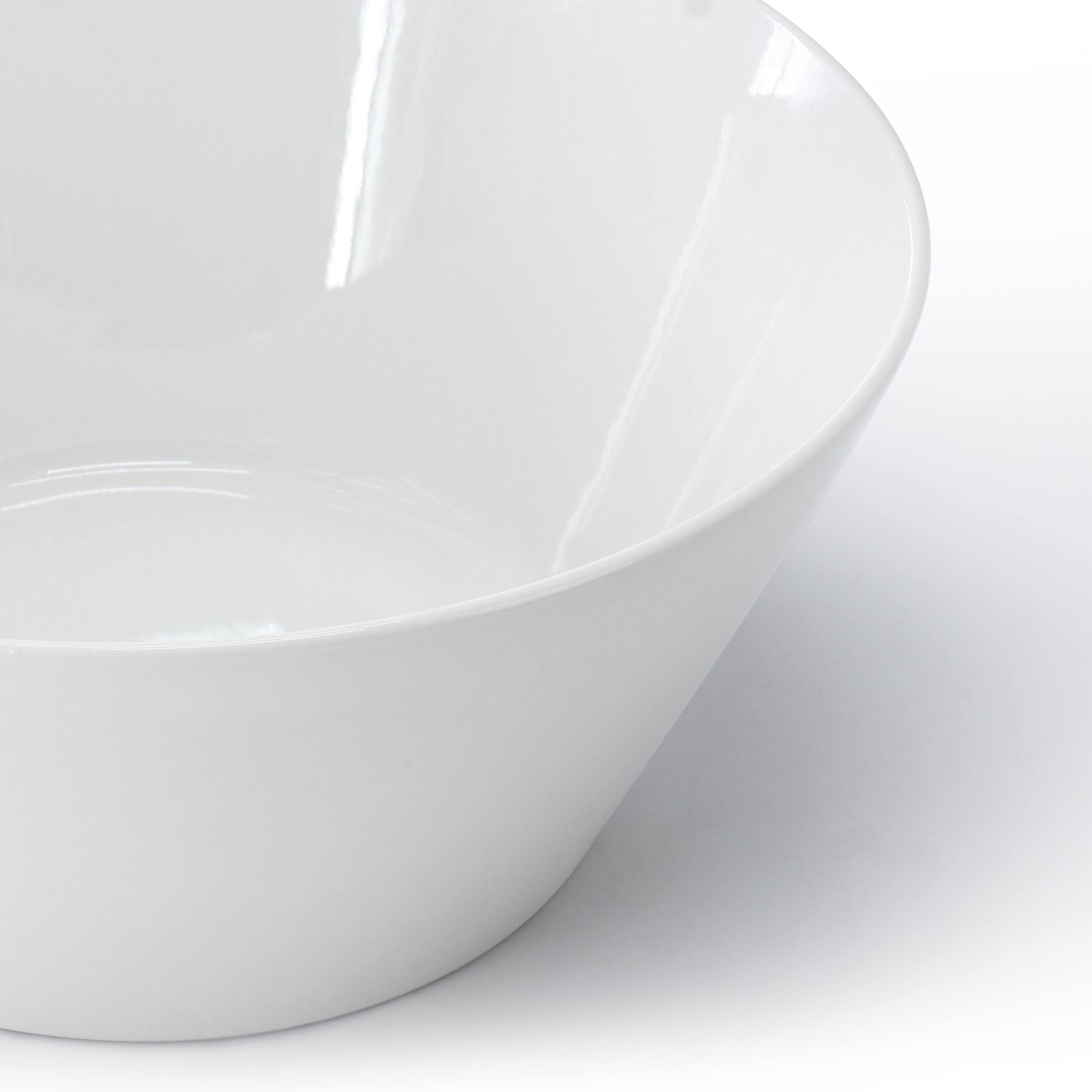 Alt View 3. Gibson - Gibson Home Great Essentials 9.4 Inch Round Fine Ceramic Meal Bowl in White - White.